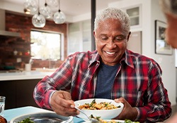 Dentures allow you to once again eat a healthy diet