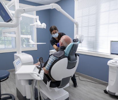 Dental team member capturing all digital x rays
