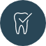 Animated tooth with checkmark representing preventive dentistry