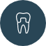 Animated tooth with dental crown representing restorative dentistry